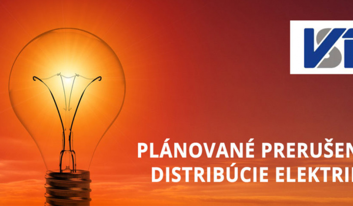 Fotka - Oznámenie o prerušení distribúcie elektriny